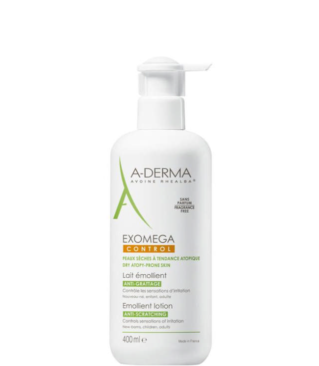 A-Derma Exomega Control Emollient Lotion, 400 ml.