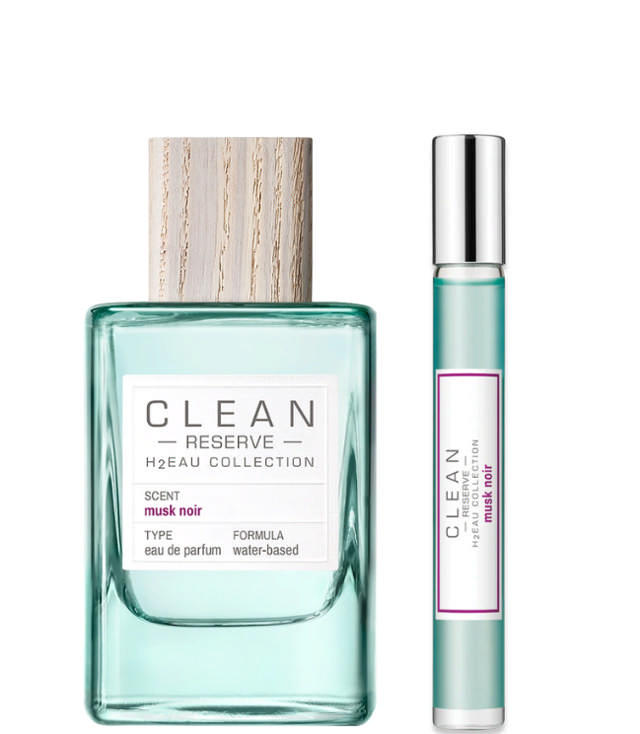 CLEAN Perfume Reserve H2EAU Musk Noir EDP DUO: 100 ml + 10 ml. Rollerball