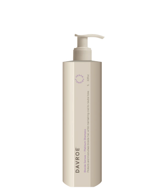 Davroe Blonde Senses - Platinum Shampoo, 1000 ml.