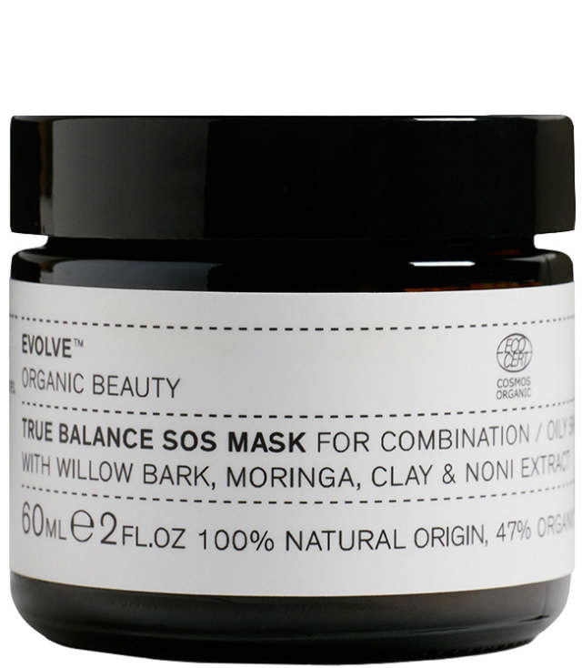 Evolve Organic Beauty True Balance SOS Mask, 60 ml.