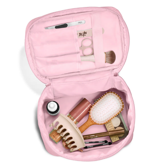 Gillian Jones Beautyboks i quiltet nylon - Pink