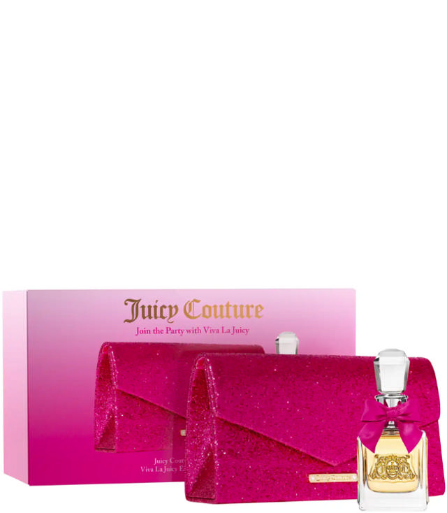 Juicy Couture Viva La Juicy EDP 30ml + pink glitter clutch