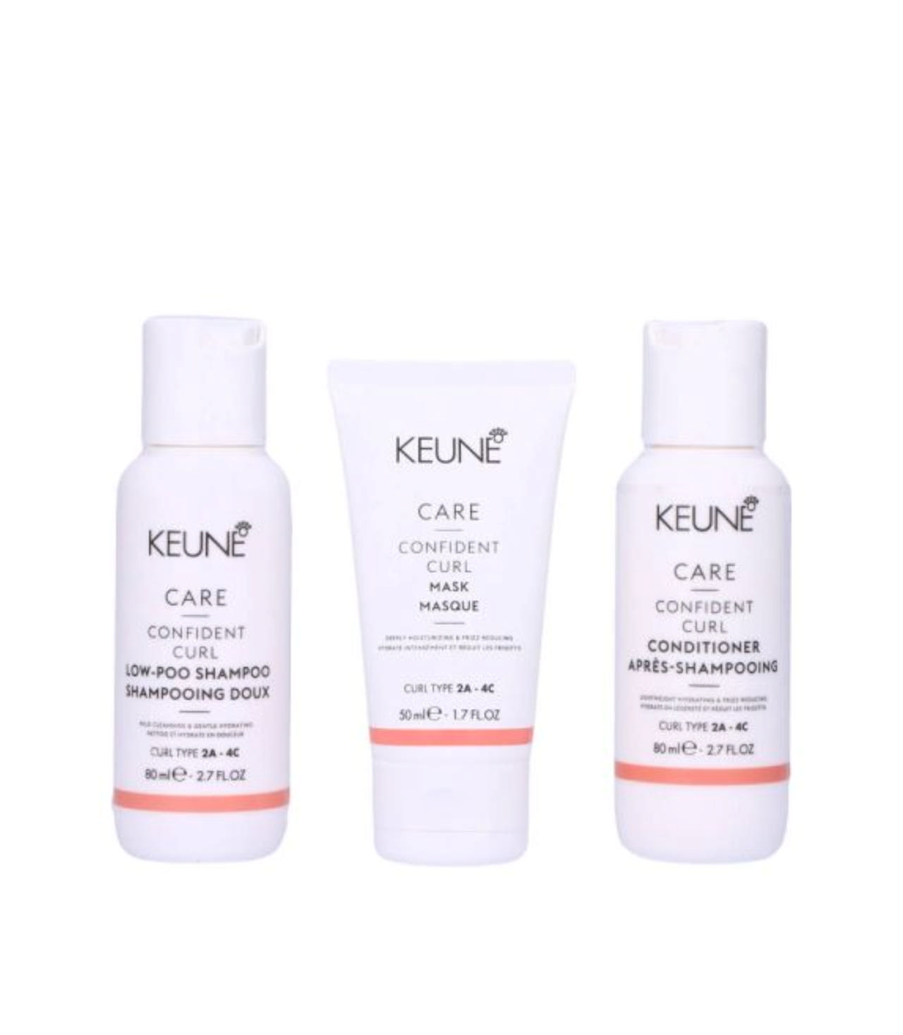 Keune Confident Curl Haircare Set Curl Type 2A-4C, 