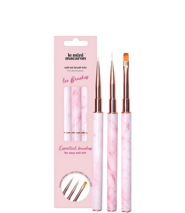 Le Mini Macaron Nail Art Brush Trio Set