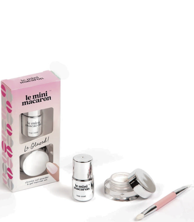 Le Mini Macaron Le Grazed Chrome Powder Set