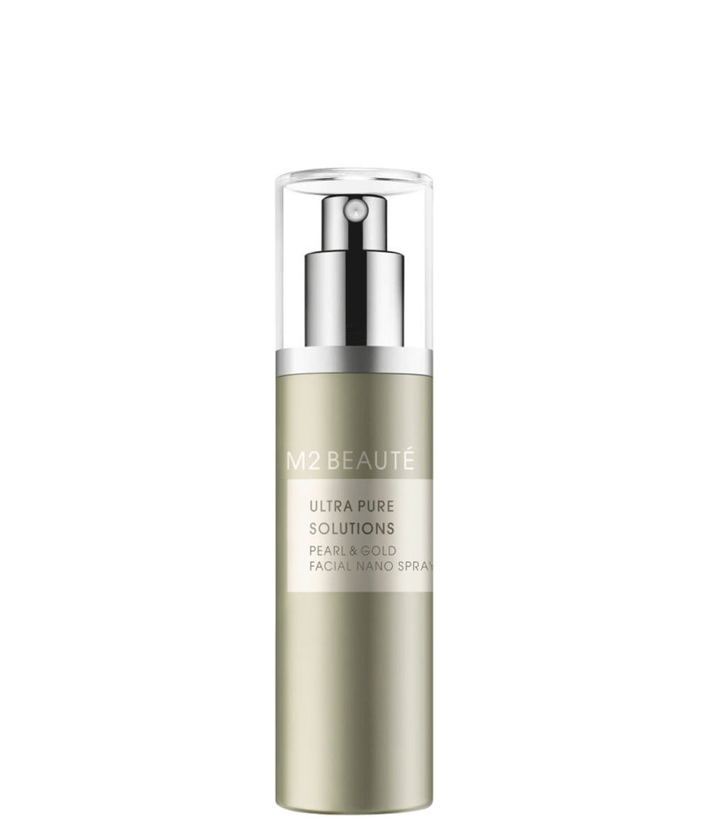 M2 Beauté Ultra Pure Solutions Pearl & Gold Facial Nano Spray, 75 ml.