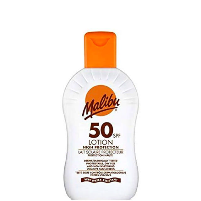 Malibu Protective Sun Lotion SPF50, 100 ml.