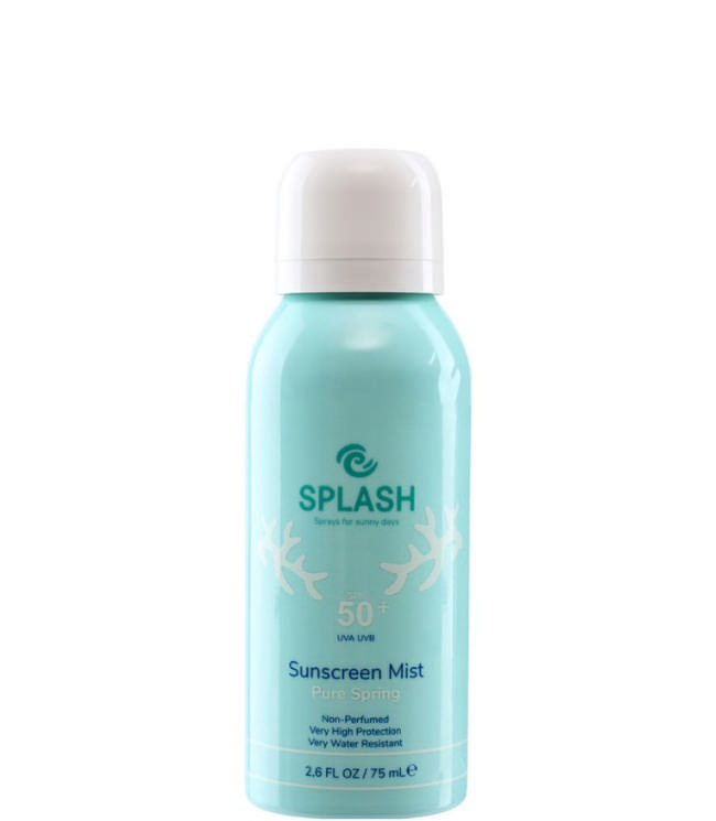 SPLASH Pure Spring Non-Perfumed Sunscreen Mist SPF 50+ Travel Size, 75 ml.