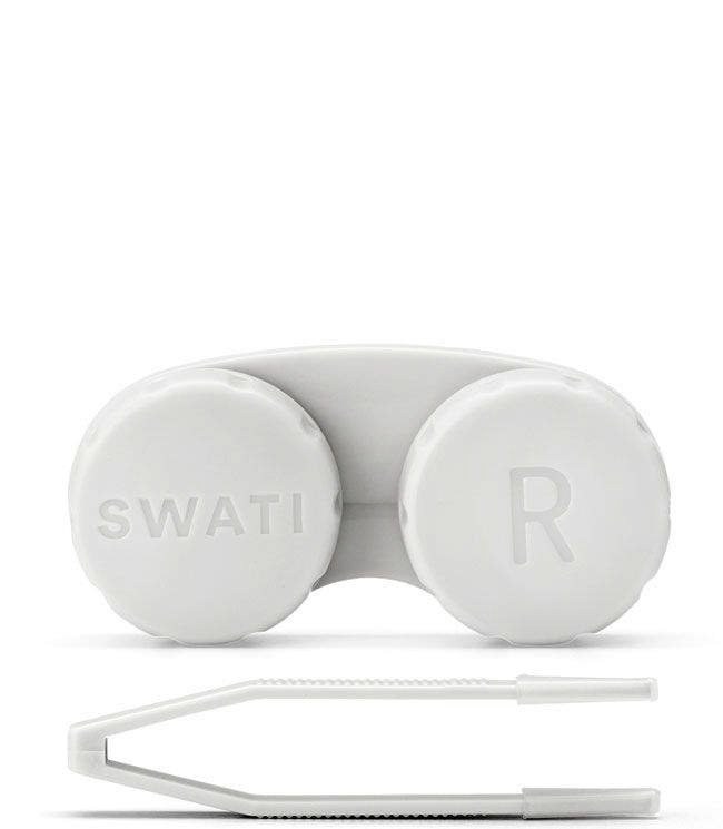 SWATI Cosmetics Lens Case & Tweezers, 2 stk.