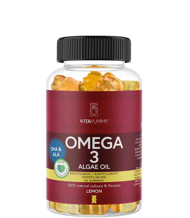 VitaYummy Omega 3 lemon, 60 stk.